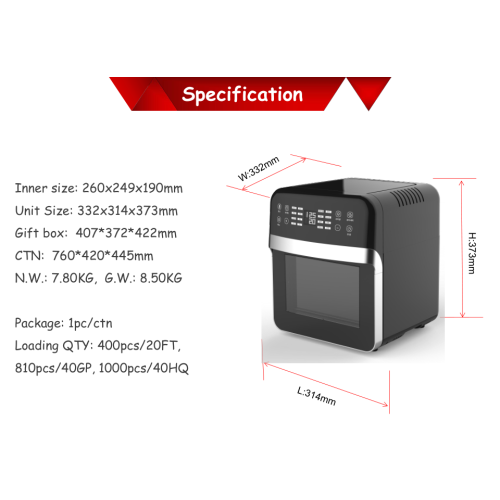 Kök Air Fritös OEM Air Fryer